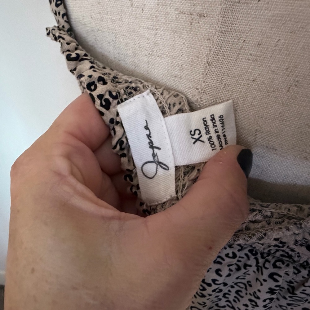 Japna Animal Print Button-Down Midi Dress - Picture 3 of 7